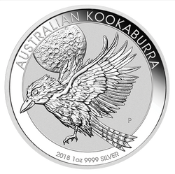 Kookaburra 1 uncja Srebra 2018