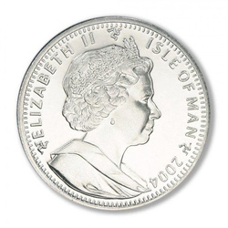 Isle of man cat series: tonkinese cat 1 oz Silver 2004 Proof