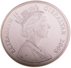 Gibraltar: Bitwa pod Trafalgarem One Crown 2005 Proof