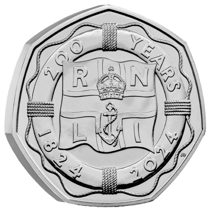 200 de ani ai RNLI 50p Cupronichel 2024