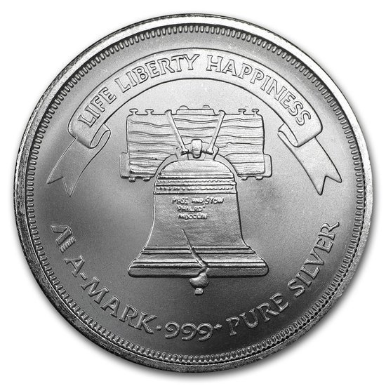 Liberty Bell 1 uncja Srebra Round