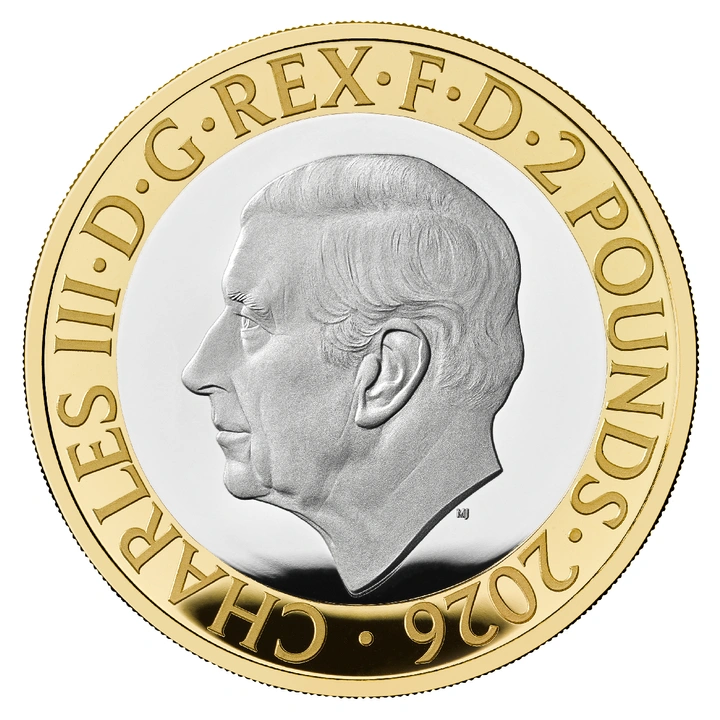 Srebrna Moneta HMS Beagle £2 pozłacany Srebro 2026 Proof