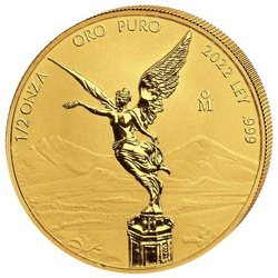 Mexican Libertad 1/2 uncji Złota 2022 Reverse Proof
