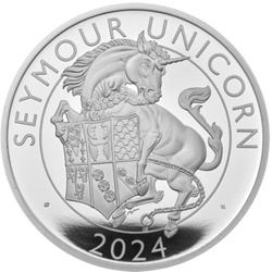 The Royal Tudor Beasts: The Seymour Unicorn 1 oz Silver 2024 Proof