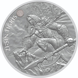 Corea del Sur: ZI:SIN Tigris 1 oz Plata 2022