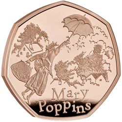 Mary Poppins 50p Gold 2025 Proof 
