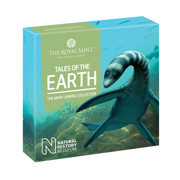 Tales of the Earth: Plesiosaurus 50p Plata 2021 Proof