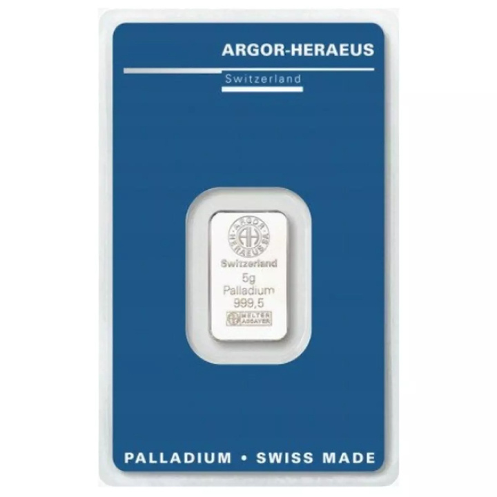 Sztabka Argor-Heraeus 5 gramów Palladu 