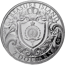 Monnaie en argent Treasure Island 1 once d'argent 2026