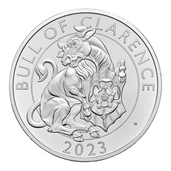 The Royal Tudor Beasts: El Toro de Clarence 2023 Plata Proof