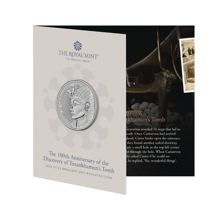Tutankhamun Discovery 100. rocznica £5 Miedzionikiel 2022
