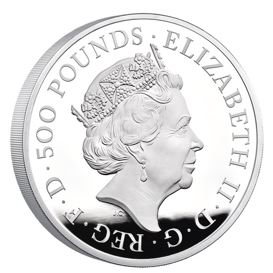 The Royal Tudor Beasts: Seymour Panther 1000 gram Silber 2022 Proof