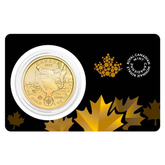 Moneda de oro Canadá Klondike: Fiebre del oro - Búsqueda de oro 1 onza de oro 2022