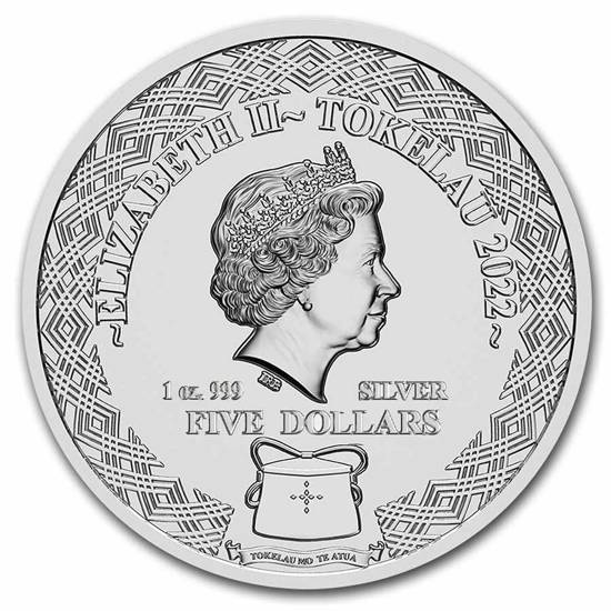 Tokelau: Zodiac Series - Baran 1 uncja Srebra 2022 Slab