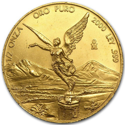 Mexican Libertad 1/2 oz Gold 2000