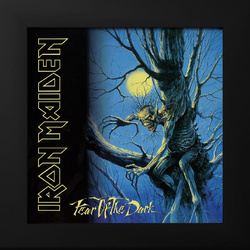 Îles Cook : Iron Maiden – Fear of the Dark colorée 1 once d'argent 2022 Obsidian Black Coin