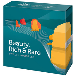 Beauté, richesse et rareté : les douze apôtres colorée 1 once d'argent 2023 Proof Pièce bombée