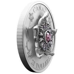 Canada : Williamson Diamond Brooch 20 Argent 2025 Matte Proof