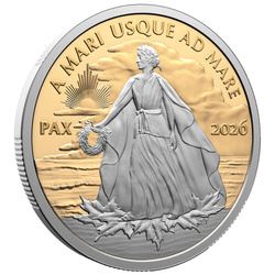 Canadian Peace Dollar 1 oz aur 2026 Platinum Proof