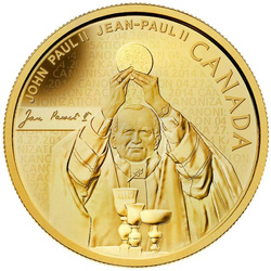 Canadá: Juan Pablo II $25 Oro 2014 Proof