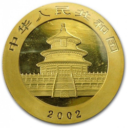 China Panda 1 oz Gold 2002