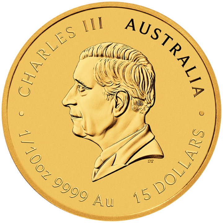 Perth Mint: Lunar III - Rok Węża kolorowany 1/10 uncji Złota 2025