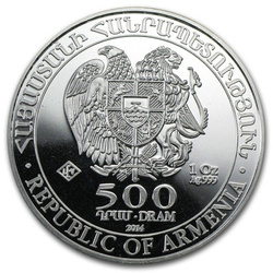 Arka Noego 1 uncja Srebra 2014