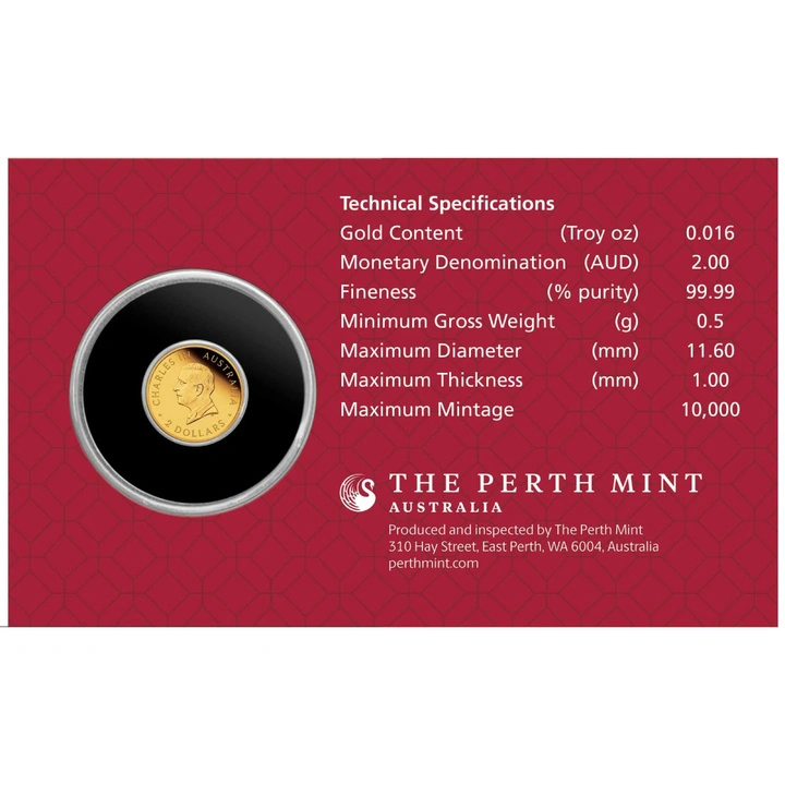 Perth Mint: Lunar III – Jahr des Pferdes 0,5g Gold 2026 Proof