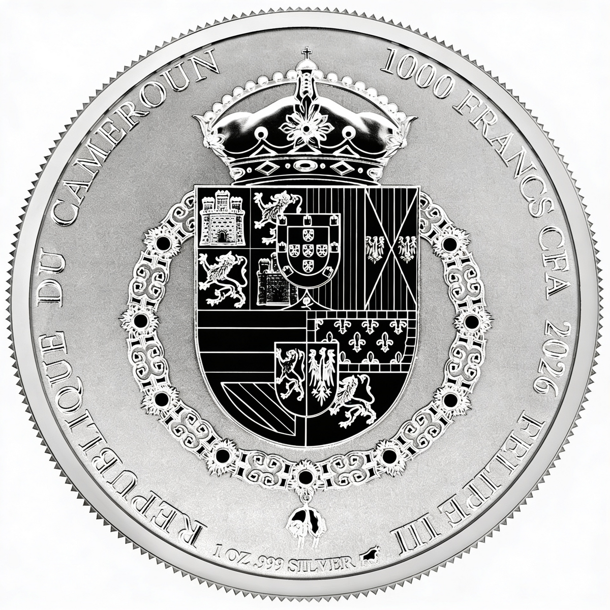 Unce Stříbrná mince Don Quijote z La Manchy 1 unce stříbra 2026 Proof ...