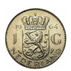 Netherlands: 1 Gulden Silver Coin Various Years