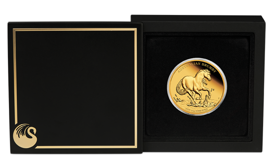 Australijski dziki koń - Brumby 1 uncja Złota 2021 Proof
