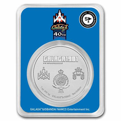 Niue: Galaga colorata - 40° anniversario 1 oncia d'argento 2021