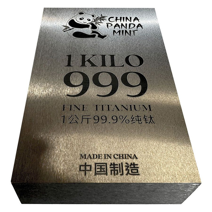 Lingote Panda 1000 g Titanio