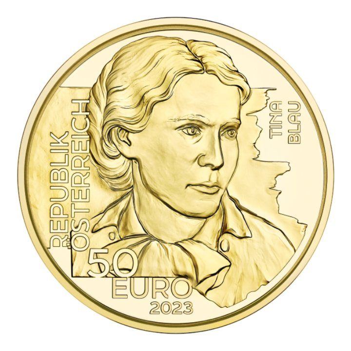 Tina Blau - Painter 1/4 oncia d'oro 2023 Proof