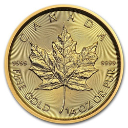 Feuille d'érable canadienne 1/4 once d'or 2019