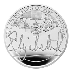 The Queen's Reign Honours and Investitures 5 £ argint 2022 Proof