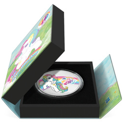 Niue : My Little Pony 40e anniversaire colorée 1 once d'argent 2023 Proof