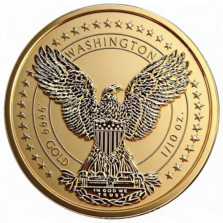 Złota Moneta Washington Eagle 1/10 uncji Złota 2025
