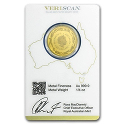 Australijski Kangur 1/4 uncji Złota 2018 Royal Australian Mint