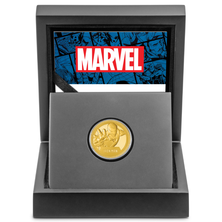 Niue: Marvel - Iron Man 1/4 uncji Złota 2024 Proof