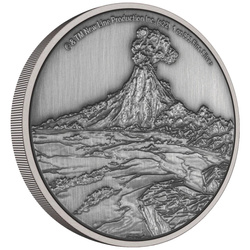 Niue: The Lord of the Rings - Mount Doom 1 oz Silver 2022 Antique Finish