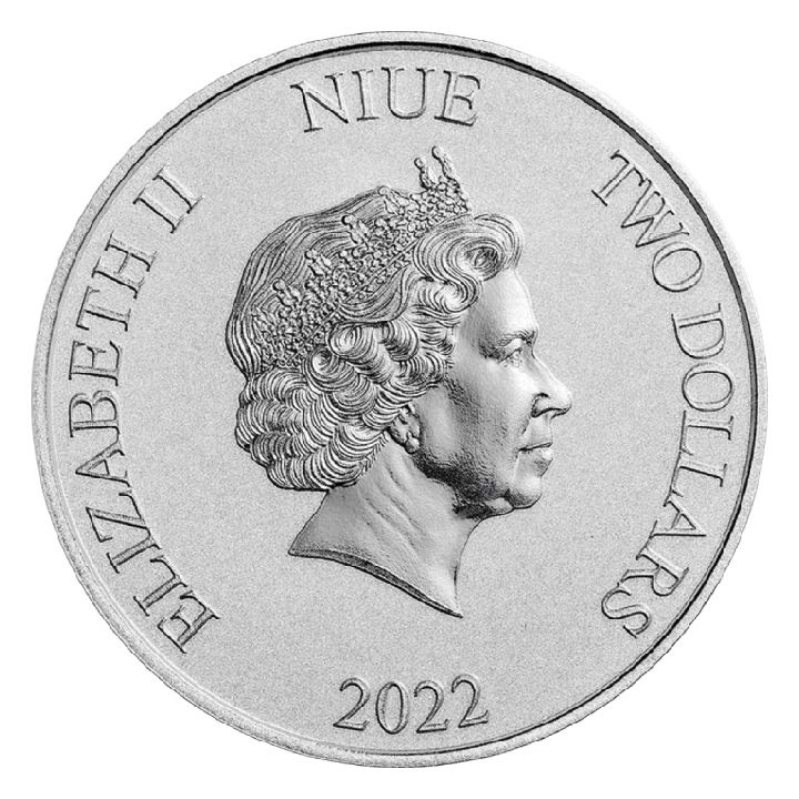 Niue: Disney - Navidad Pato Donald 1 oz Plata 2022