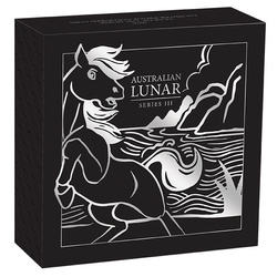 Perth Mint: Lunar III - Año del Caballo coloreada 1 oz Plata 2026 Proof
