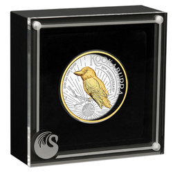 Kookaburra pozłacana 2 uncje Srebra 2025 Proof High Relief Gilded Coin