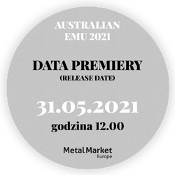 Australijski Emu 1 uncja Srebra 2021 Pakiet 300 sztuk