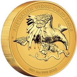 Ausztrál sas 5 uncia arany 2021 Proof High Relief