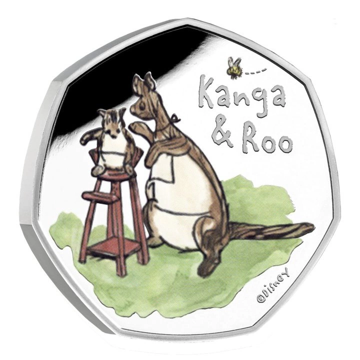 Winnie the Pooh - Canguro y Niño de color Plata 2022 Proof