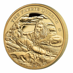 Santa Elena: Faerie Queene - Una & Lion 1 oz Oro 2023 Proof