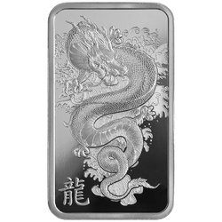 Pamp Year of the Dragon - Legend of the Azure Dragon 1 oz Silver Bar 2024 LBMA GD Refiner