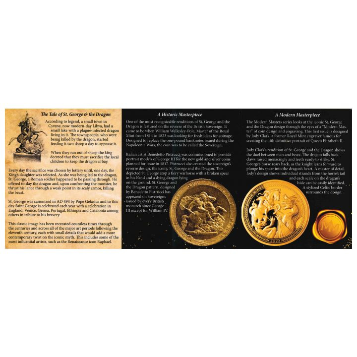 Ascension Island: Modern Masters - Jody Clark St. George and the Dragon 2 oz Silber 2022 Proof